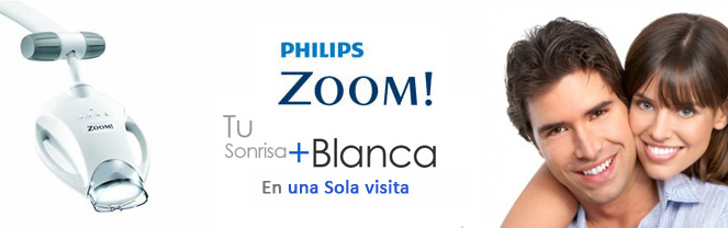 Zoom! El sistema de blanqueamiento dental profesional de Philips.